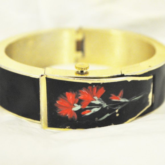 VTG Hidden Secret SWISS Watch Handpainted Bracelet - Picture 2 of 12